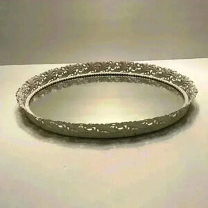 Chic Metal Mirror Tray